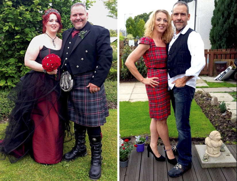 Inspiring photos of couples before and after losing weight together