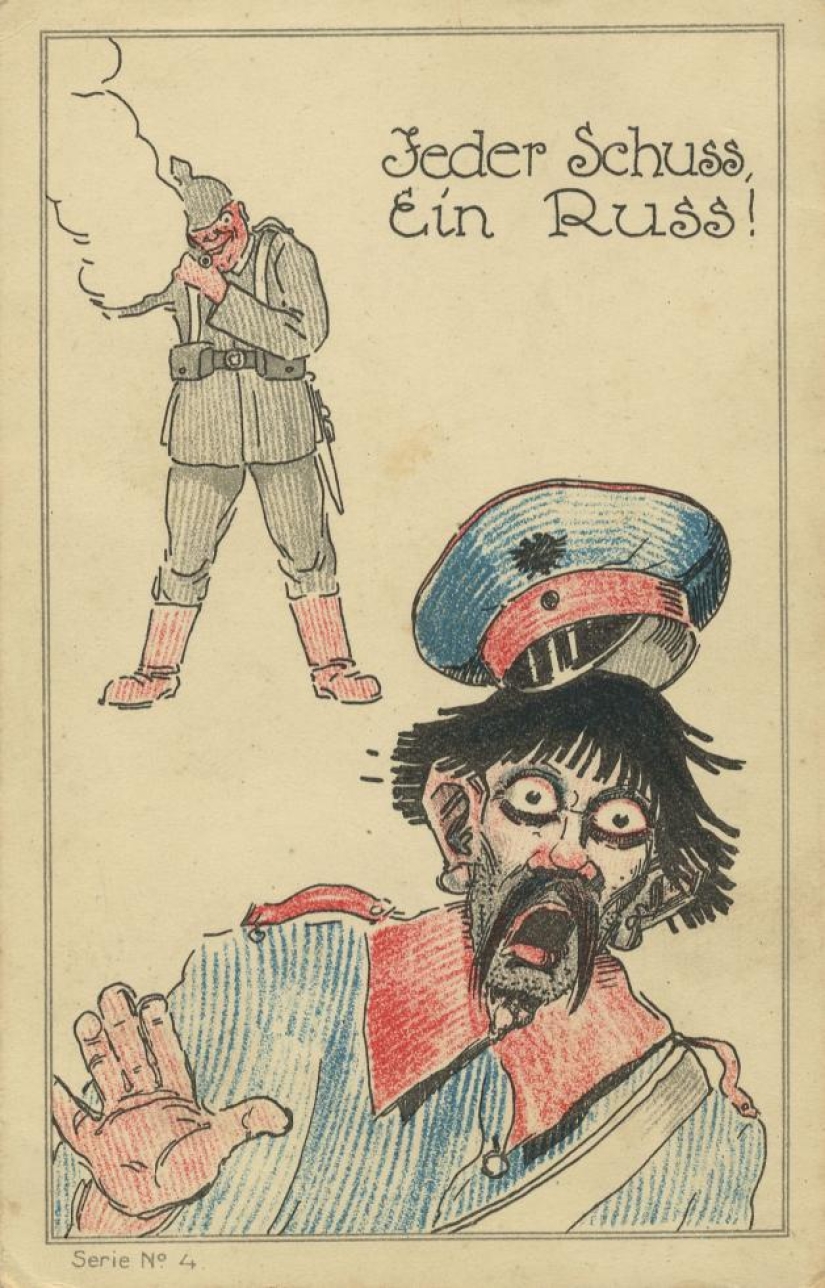 "Instead of culture, there are lice." Anti-Russian postcards from the First World War