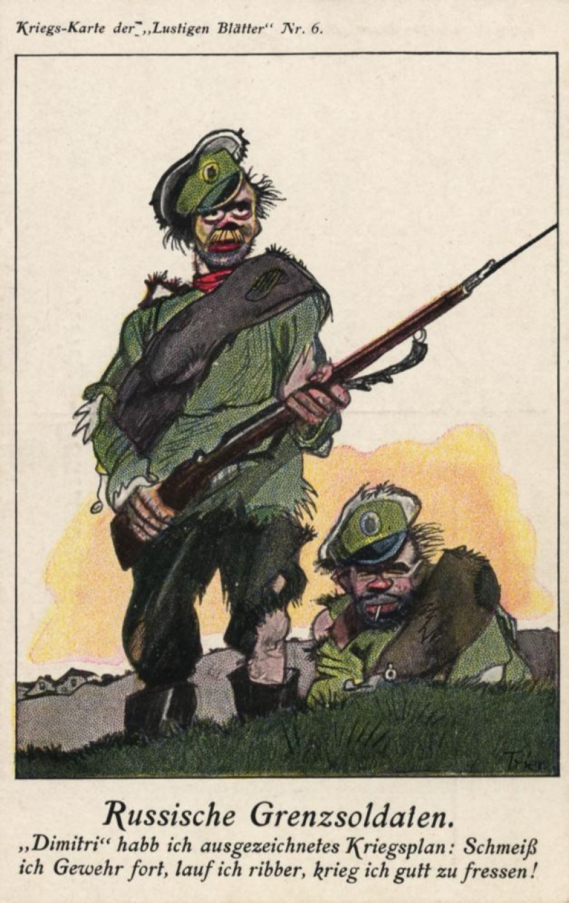 "Instead of culture, there are lice." Anti-Russian postcards from the First World War