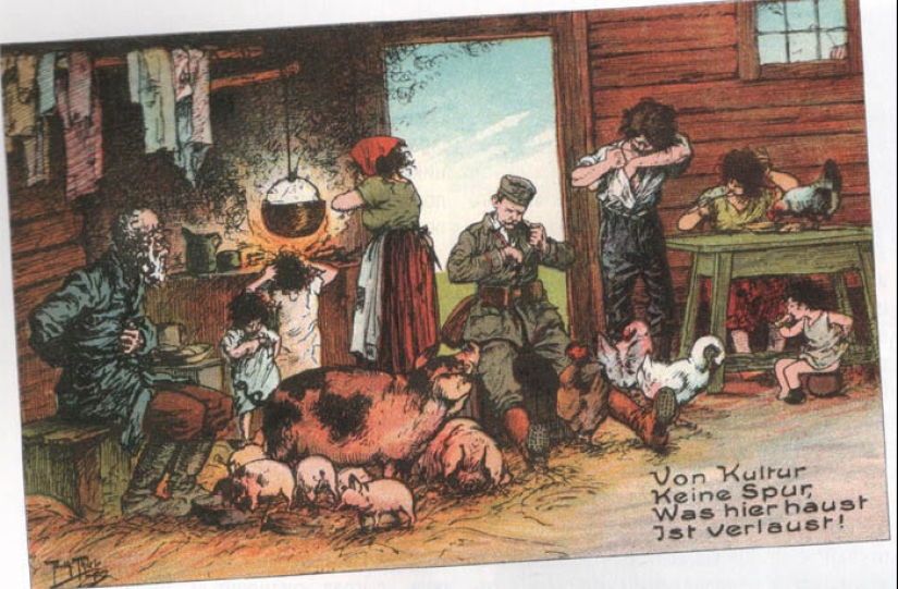 "Instead of culture, there are lice." Anti-Russian postcards from the First World War