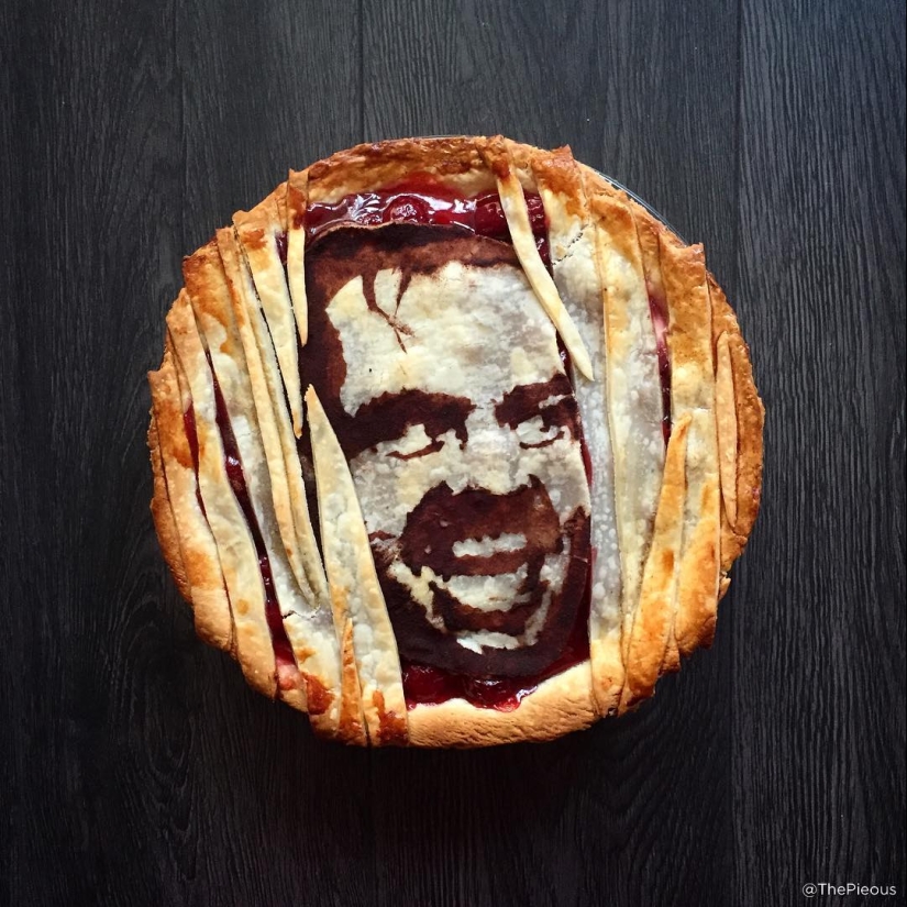 It's even a pity to cut: pop culture in pies