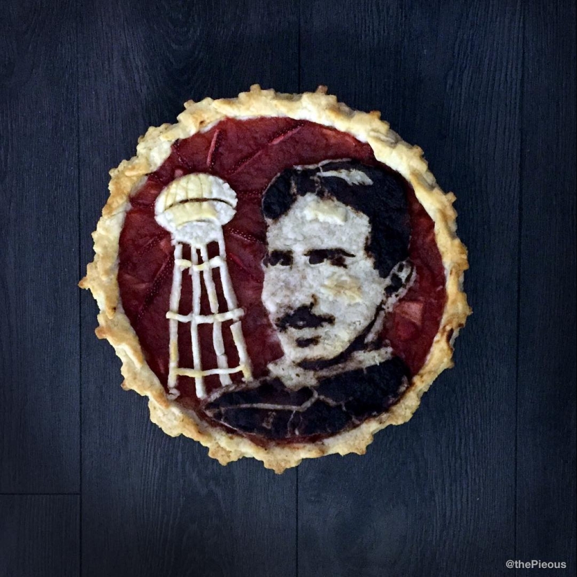 It's even a pity to cut: pop culture in pies