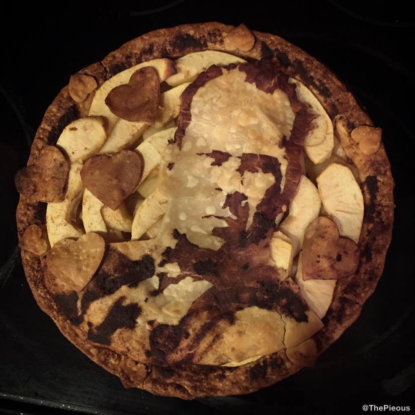 It's even a pity to cut: pop culture in pies