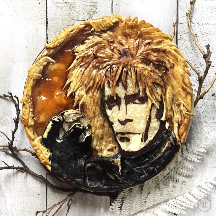 It's even a pity to cut: pop culture in pies