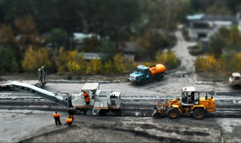 Juguete lugar de nacimiento: los paisajes urbanos de Rusia en la lente tilt-shift