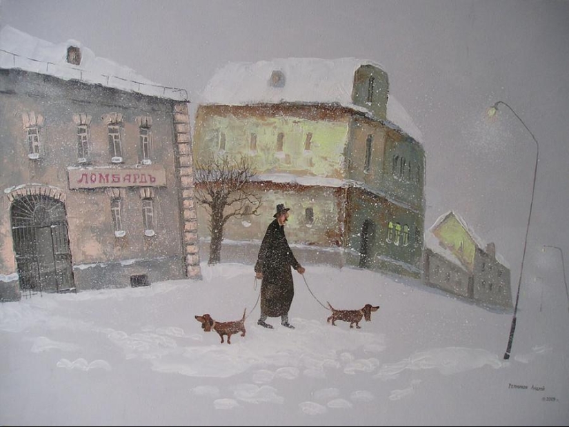 Kind painting by self-taught artist Andrey Repnikov