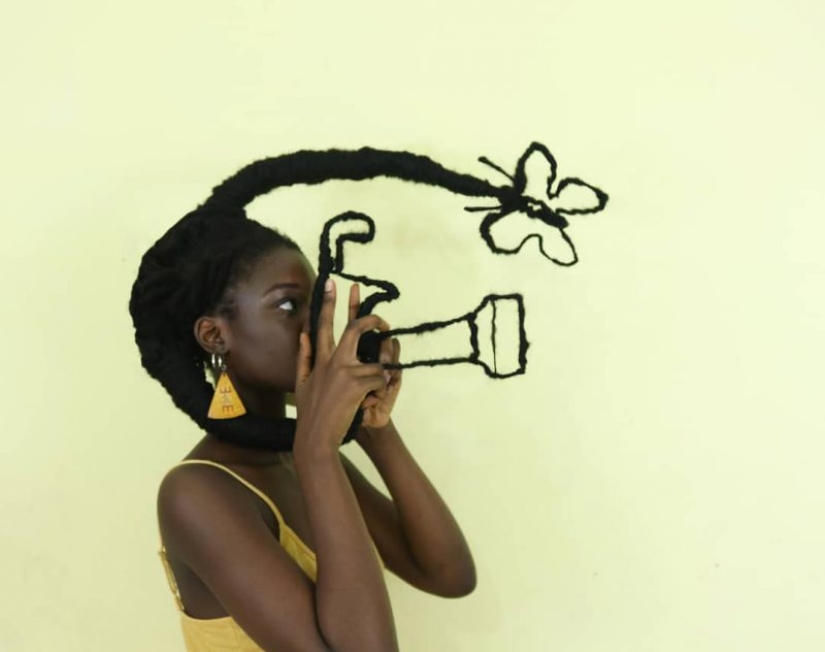 Kosa-Krasa: African artist creates amazing sculptures out of my own hair