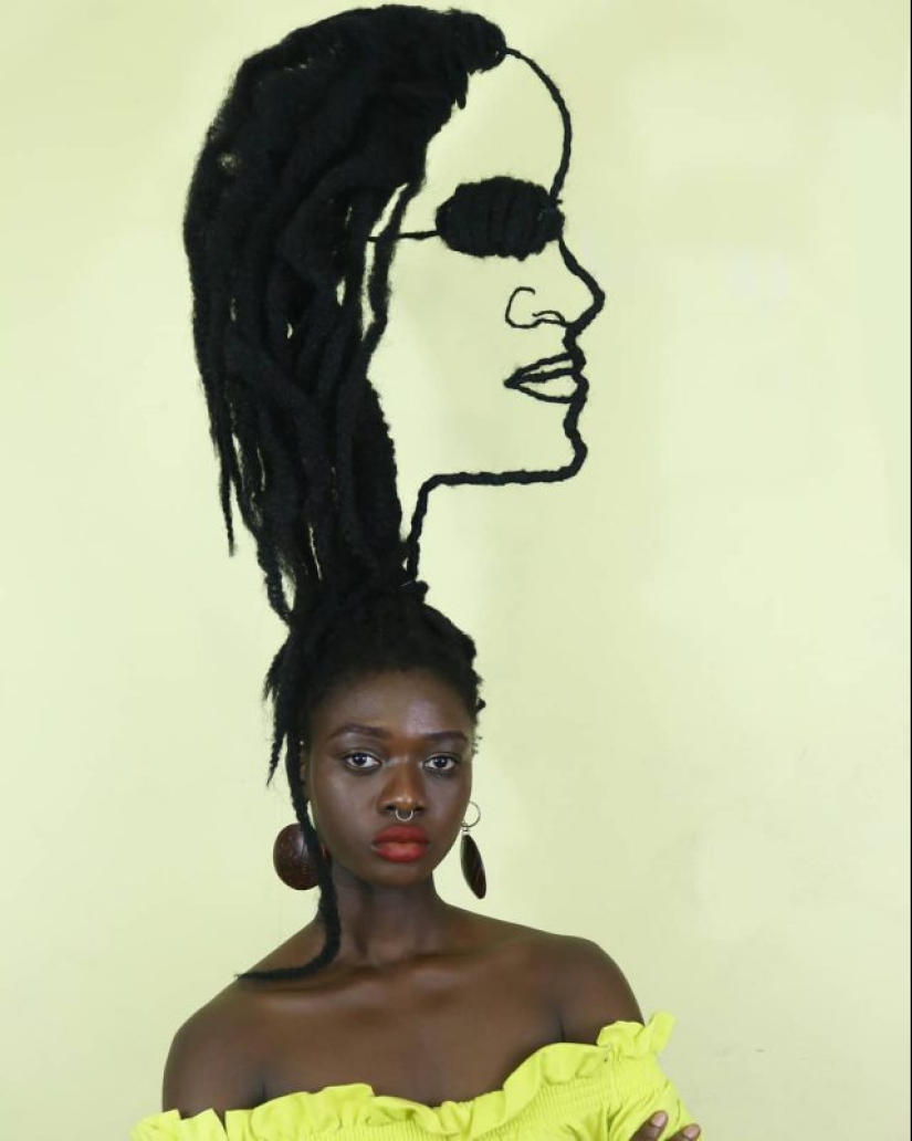 Kosa-Krasa: African artist creates amazing sculptures out of my own hair