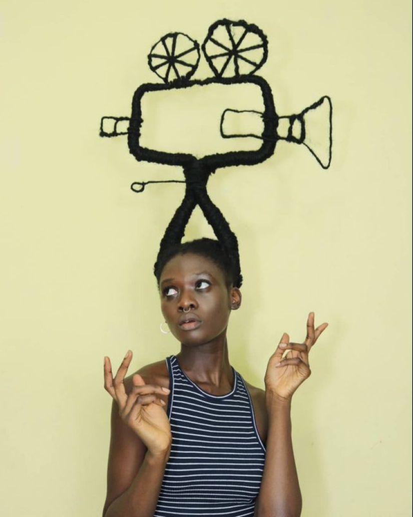 Kosa-Krasa: African artist creates amazing sculptures out of my own hair