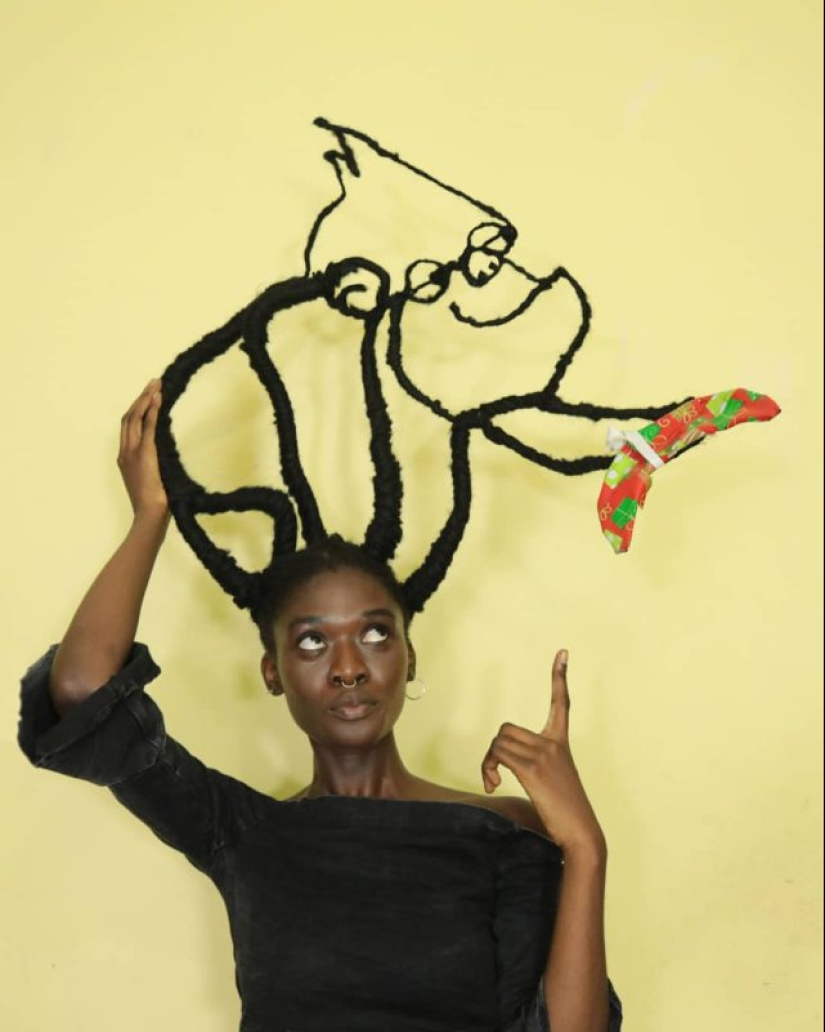 Kosa-Krasa: African artist creates amazing sculptures out of my own hair