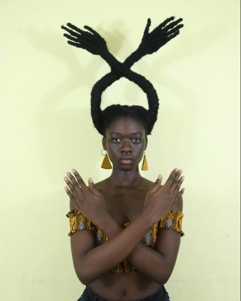 Kosa-Krasa: África artista crea increíbles esculturas de mi propio cabello