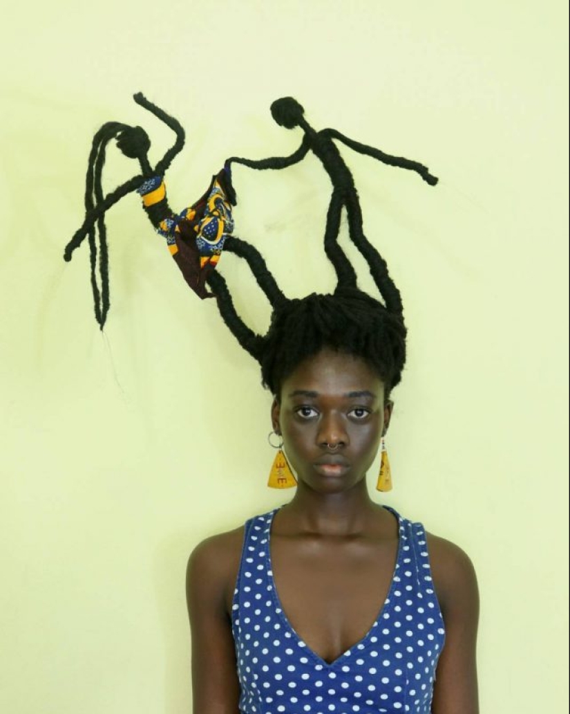 Kosa-Krasa: África artista crea increíbles esculturas de mi propio cabello