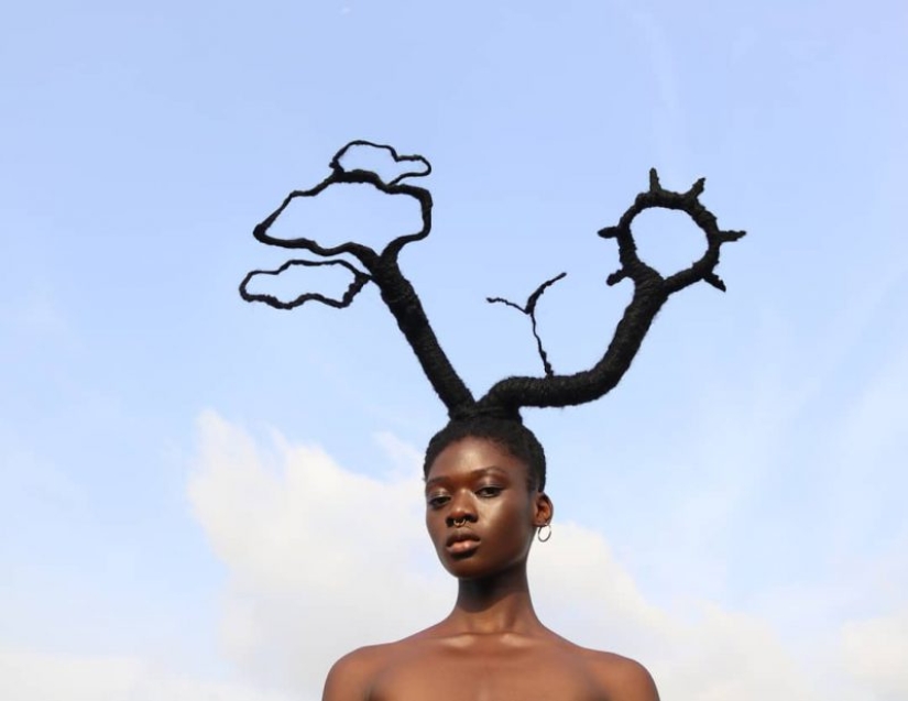 Kosa-Krasa: África artista crea increíbles esculturas de mi propio cabello