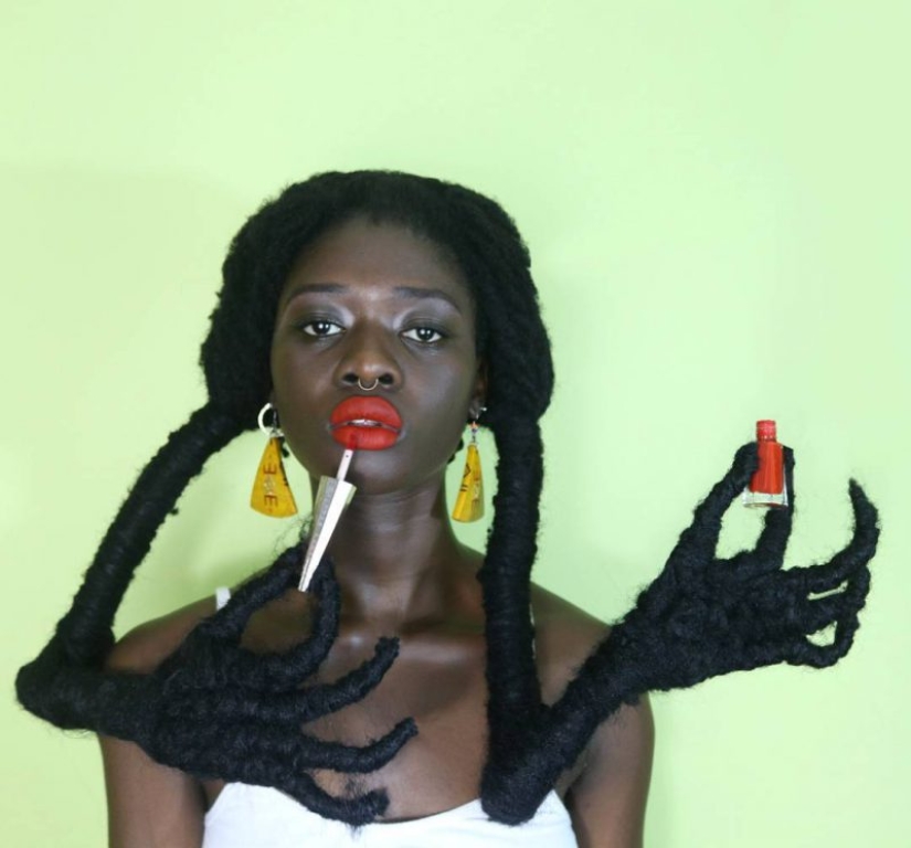 Kosa-Krasa: África artista crea increíbles esculturas de mi propio cabello