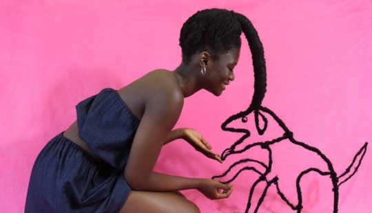 Kosa-Krasa: África artista crea increíbles esculturas de mi propio cabello