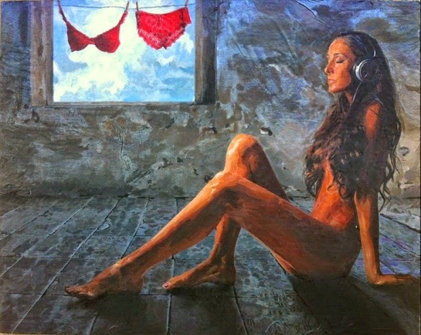 La artista canadiense S. S. McNeil y sus juegos con el cuerpo desnudo y la luz