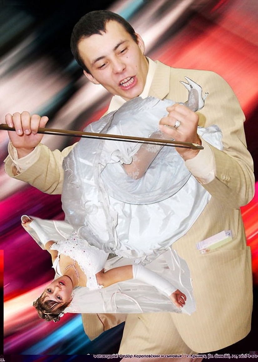 La basura más salvaje en la bruma de la juerga: "las mejores" fotos de boda de Rusia
