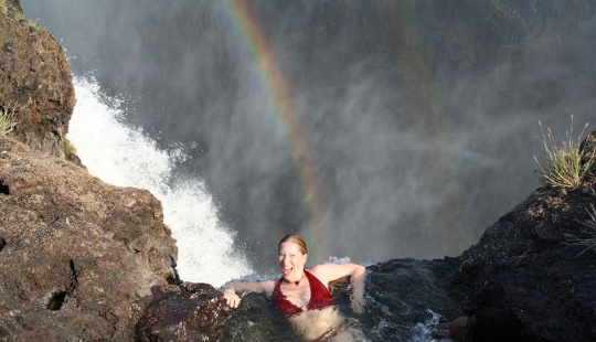 La Fuente del Diablo en las Cataratas Victoria