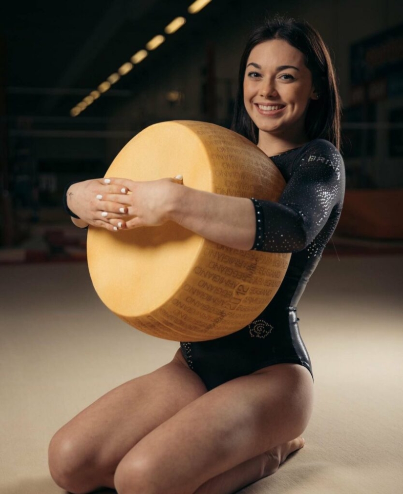 La gimnasta olímpica Georgia Villa y su inspiración en el queso