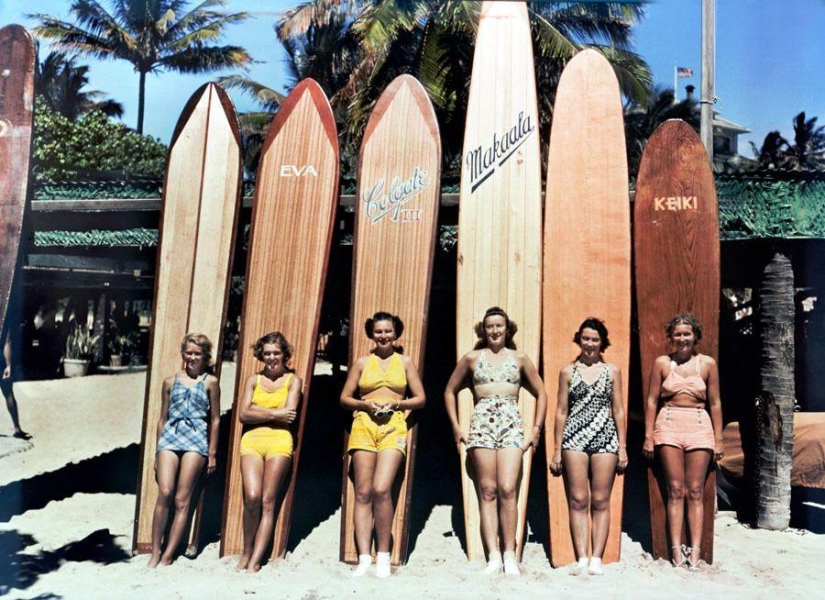 "La imagen del Paraíso terrenal" de la playa de historia de los EE.UU. en color