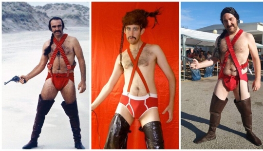 La imagen icónica de cosplay: Sean Connery en "los hombres del bikini"