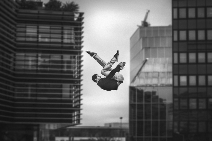 La magia de bailar con la metrópoli: una magnífica serie de fotos de gimnastas y bailarines de Dimitri Rulland