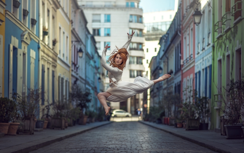 La magia de bailar con la metrópoli: una magnífica serie de fotos de gimnastas y bailarines de Dimitri Rulland