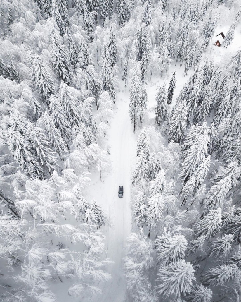 La magia del invierno en las fotos de nieve de Eric Reinhart