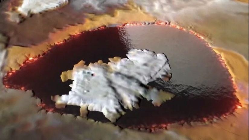 La nave espacial Juno de la NASA ofreció una espectacular vista aérea desde Ío, que incluye montañas y un lago de lava