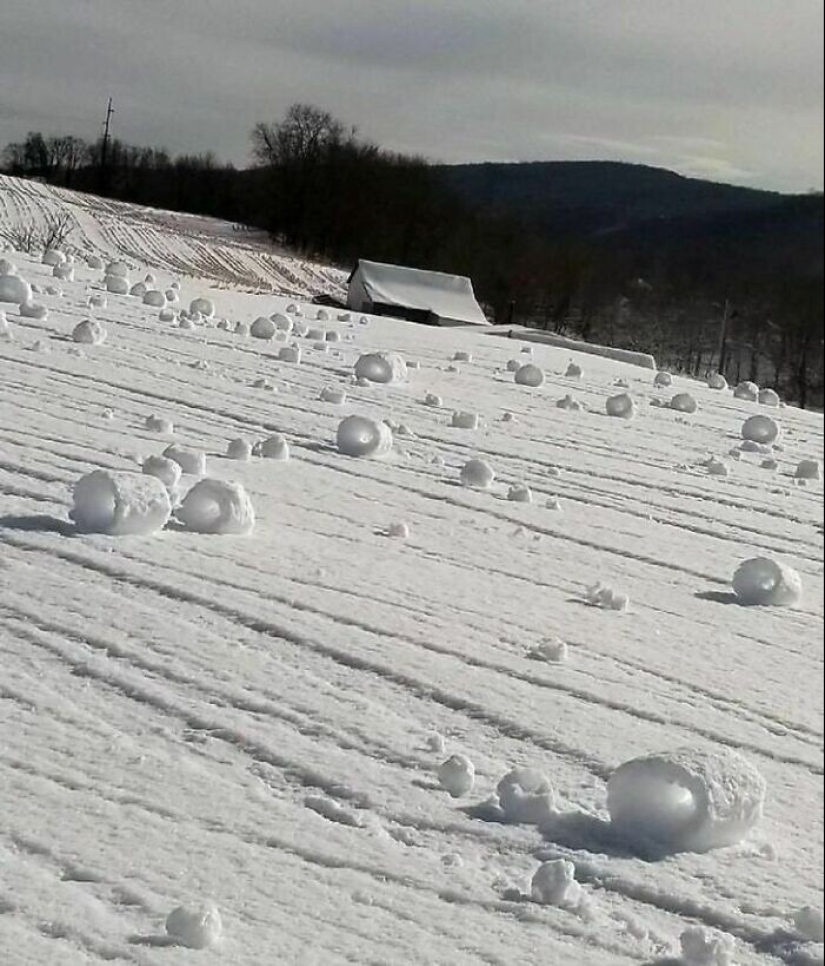 La nieve maravillas que va a ver una vez en tu vida