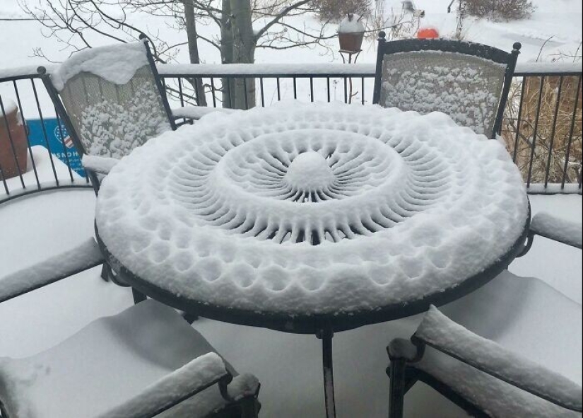 La nieve maravillas que va a ver una vez en tu vida