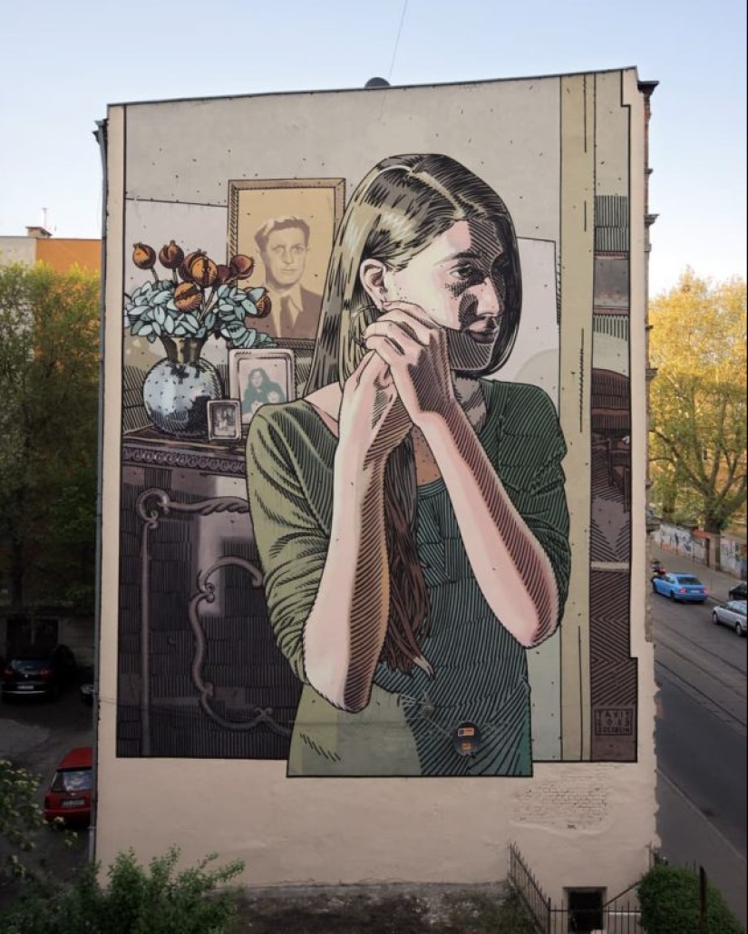 La pintura de la pared: impresionantes murales Dimitris Taxis