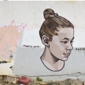 La pintura de la pared: impresionantes murales Dimitris Taxis