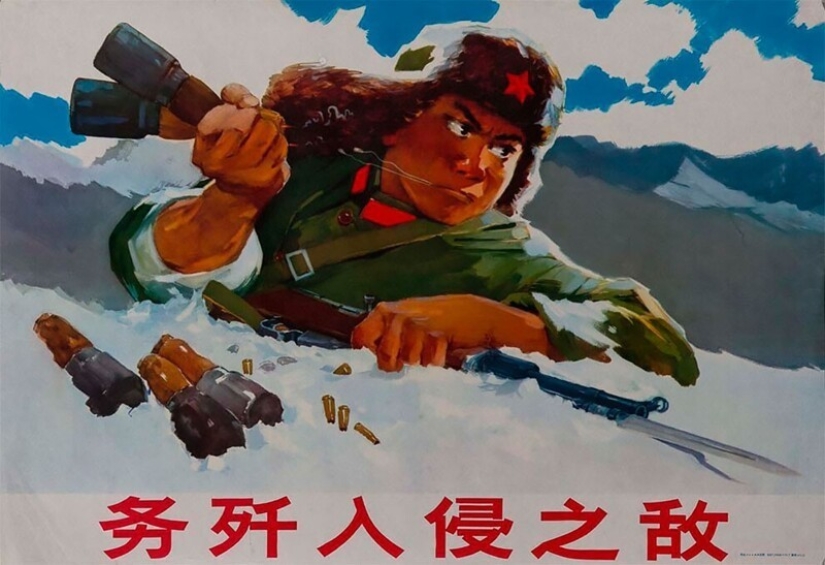 La Revolución Cultural China de los años 60 y 70 en carteles de propaganda