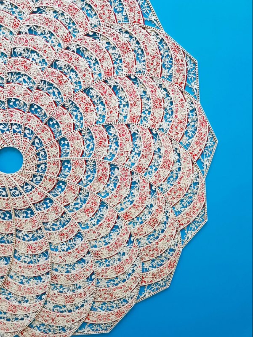 Lace miracle Arab artist creates delicate paper application, from which it is impossible to take your eyes off