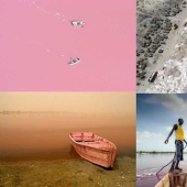 Lago rosa en Senegal