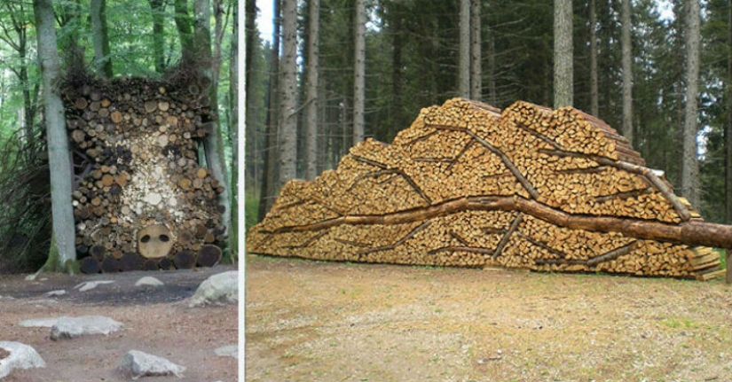 Laicos bellamente la madera — arte