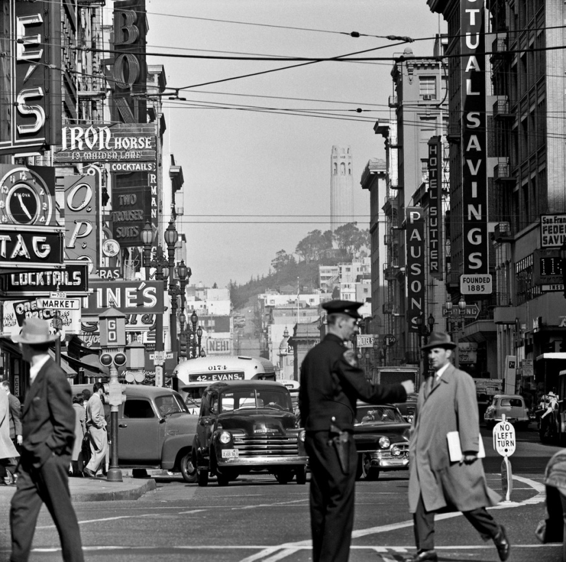 Las calles de San Francisco en las décadas de 1940 y 60 en imágenes de Fred Lyon