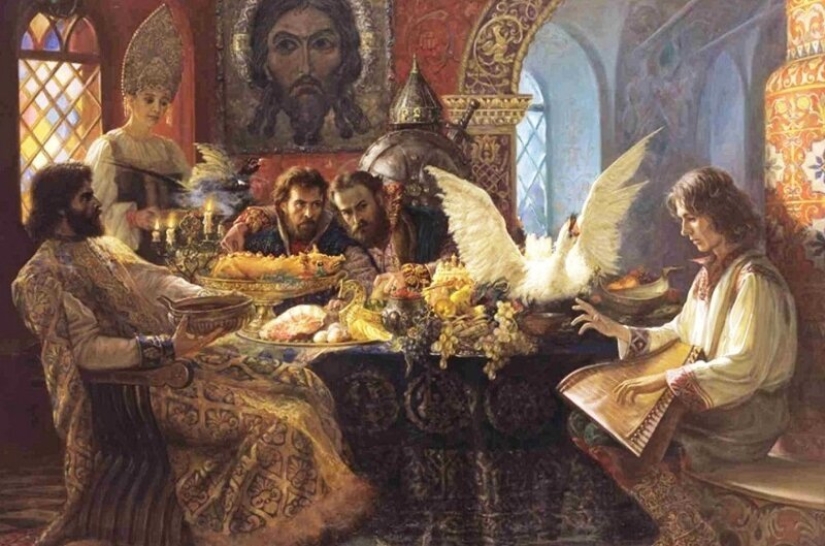 Las delicias culinarias de la Antigua Rusia: el abedul de gachas de avena y tostadas cisnes