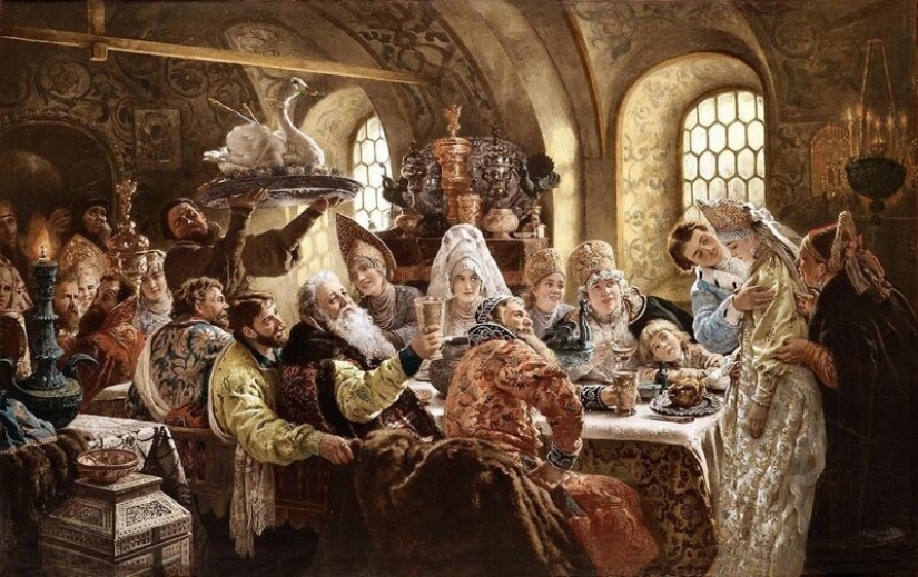 Las delicias culinarias de la Antigua Rusia: el abedul de gachas de avena y tostadas cisnes