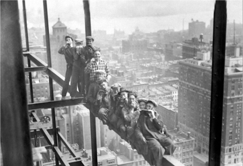 Las fotos más vertiginosas de la construcción de rascacielos de Nueva York