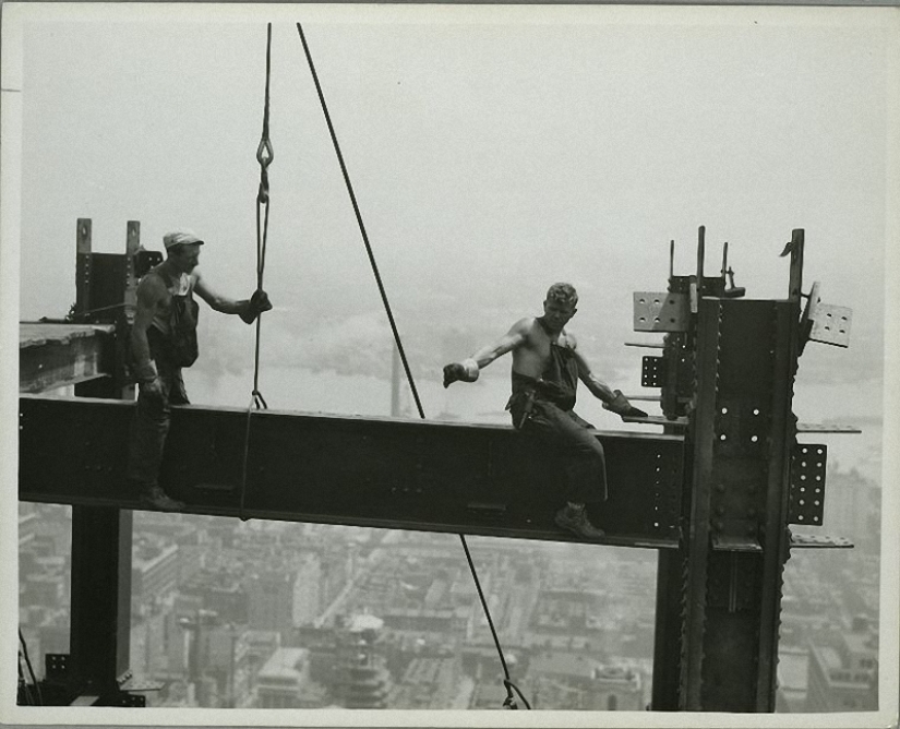 Las fotos más vertiginosas de la construcción de rascacielos de Nueva York