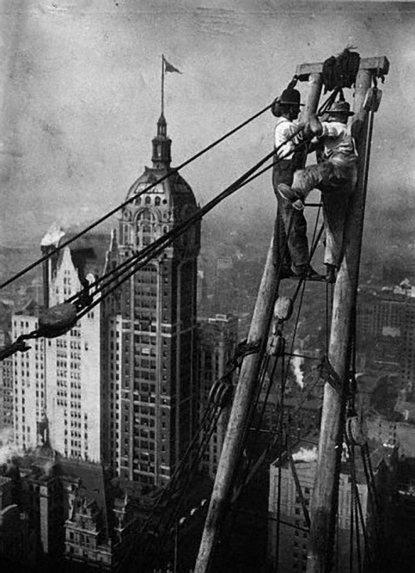 Las fotos más vertiginosas de la construcción de rascacielos de Nueva York