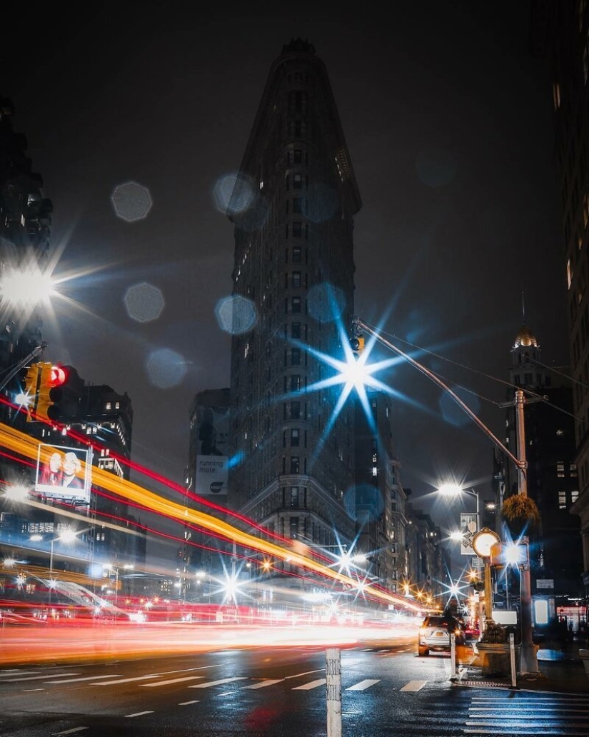 Las luces de la Gran Manzana: una vista inusual en nueva York