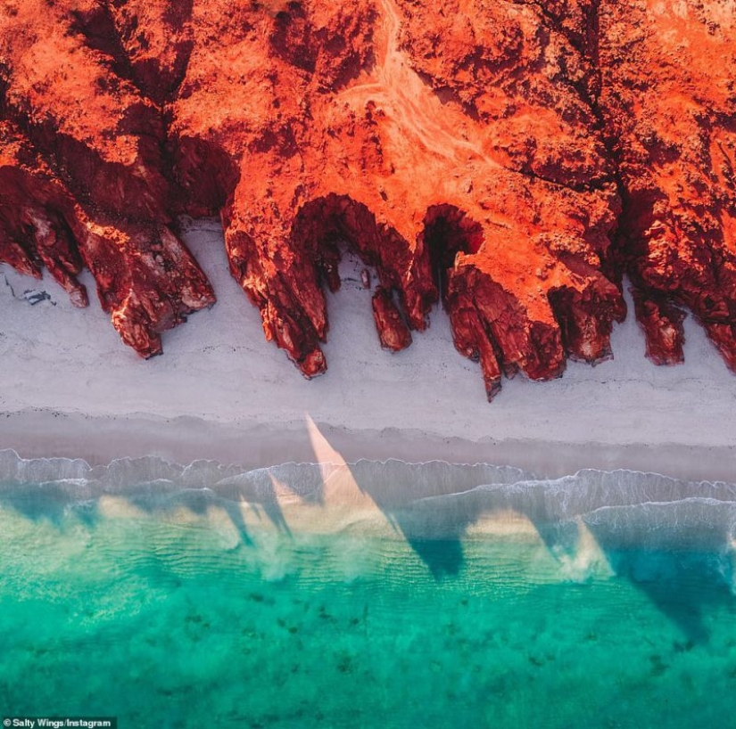 ¡Las personas especialmente impresionables deberían verlo! Australia fascinante a través de la lente de un dron