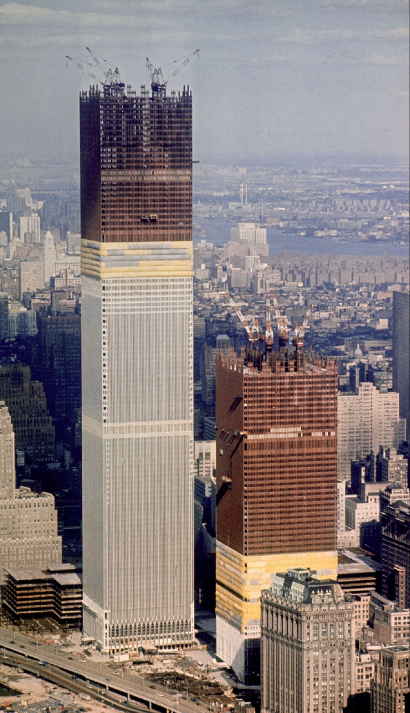 Las torres gemelas, en los años 70: ¿cómo el world trade center en el principio