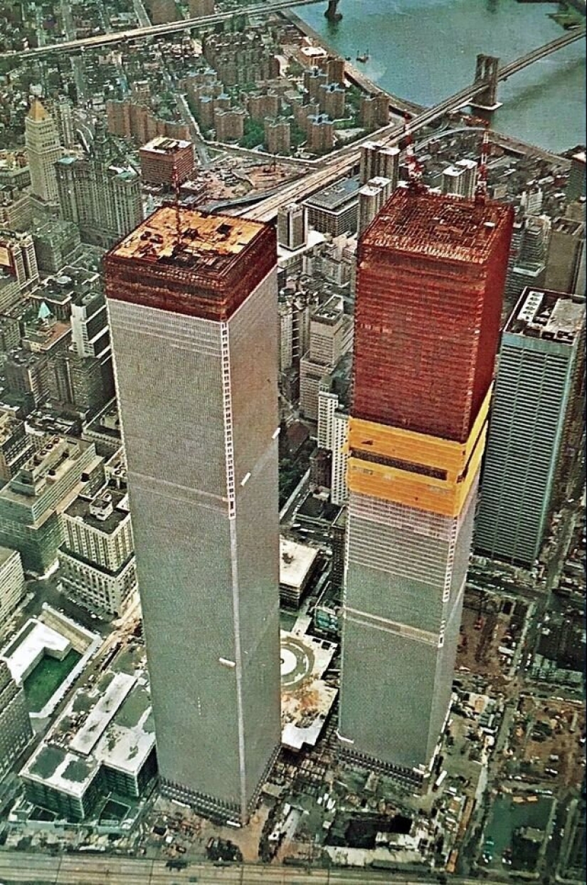 Las torres gemelas, en los años 70: ¿cómo el world trade center en el principio