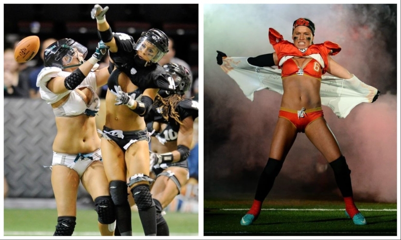 "League X— - American football, which is played by beauties in underwear