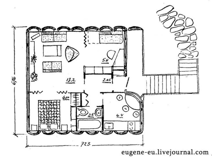 Leningrad plastic house