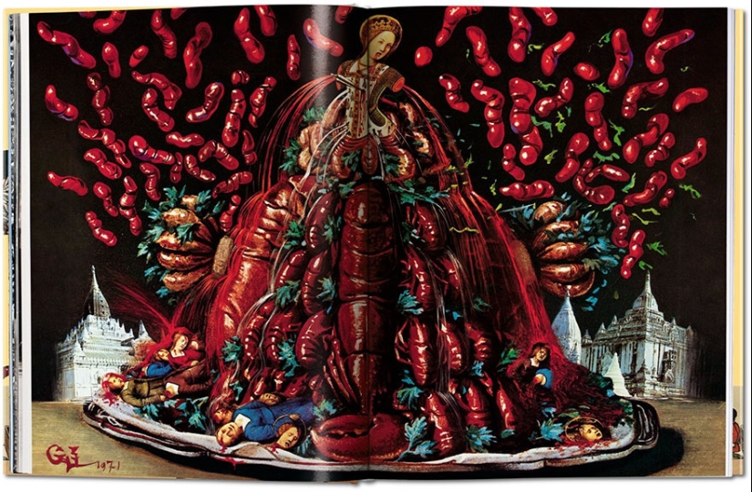 Libro de cocina de Salvador Dalí con ilustraciones no infantiles